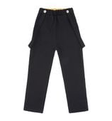 Spodnie z szelkami, czarne 110