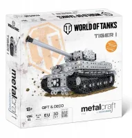 Metalowy model czołgu TIGER I do złożenia - Metalcraft wot 1286 elementów