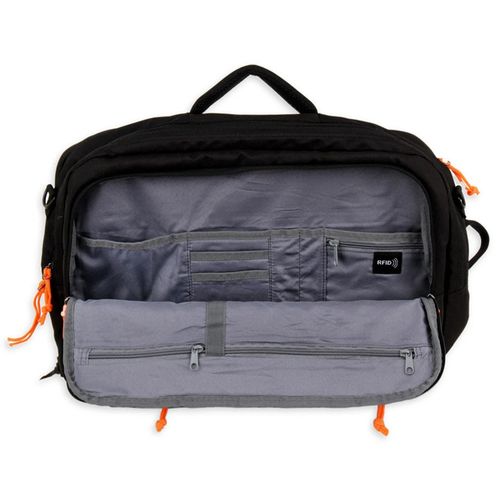 Torba-plecak MOORHEAD 3 komorowa czarny (65001) na Arena.pl