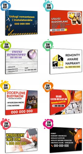 TABLICZKA REKLAMOWA szyld z dibondu nadruk 40x30 cm WYKOŃCZENIA WNĘTRZ na Arena.pl