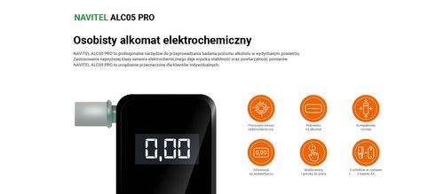 Alkomat Navitel ALC05 PRO elektrochemiczny na Arena.pl