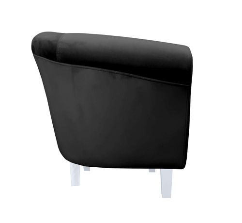 Fotel Milo nogi białe czarny MG19 na Arena.pl