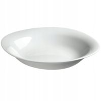 KADAX Talerz Obiadowy 23cm Głęboki Biały Kwadrat