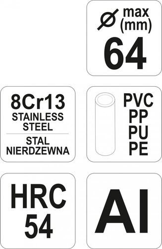 OBCINAK DO RUR PCV.FI MAX. 64 MM. YATO na Arena.pl