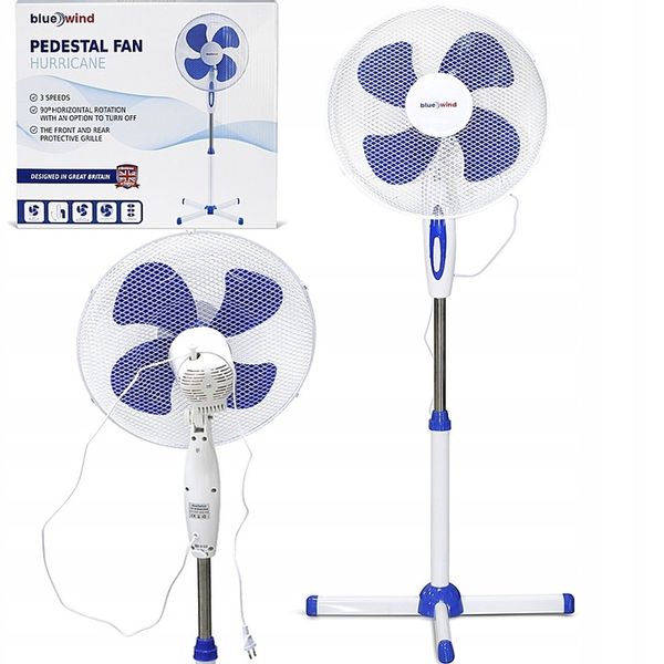 Wentylator stojący Blue Wind biały zdjęcie 3