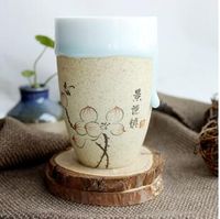 Kubek Ceramiczny - Nowoczesny Design - Idealny Do Pracy - Szkoły Niebieski jasny