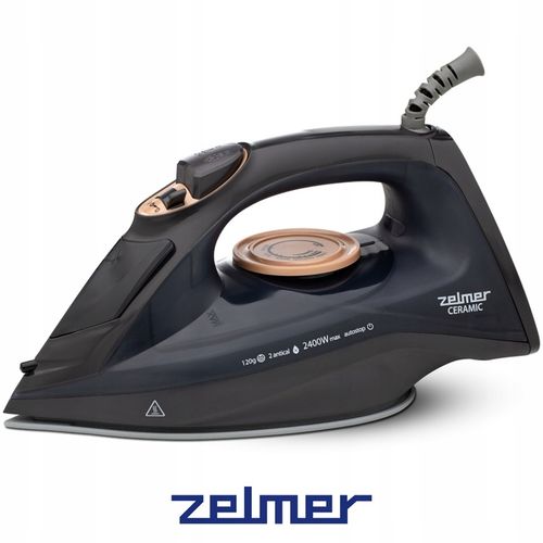 ZELMER ŻELAZKO PAROWE PAROWNICA UBRAŃ SAMOCZYSZCZĄCE CERAMICZNE 2400W na Arena.pl
