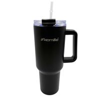 stalowy kubek termiczny termos 1200ml z rączką i słomką km-2172
