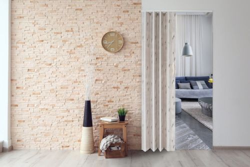 Drzwi harmonijkowe 001P DĄB ALASKA MAT - 90 cm na Arena.pl