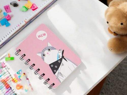 Notes notatnik spiralny mini zeszyt w linie a7 różowy na Arena.pl