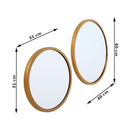 Zestaw okrągłych luster Olo 30-40 cm na Arena.pl