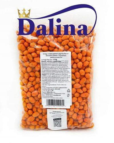 ORZESZKI ZIEMNE W PANIERCE PAPRYKOWEJ CRISPY 1000g 1kg PAPRYKOWE na Arena.pl