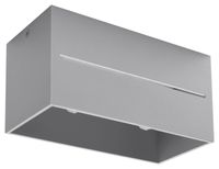 Downlight LAMPA sufitowa SL.0385 metalowa OPRAWA prostokątna szara