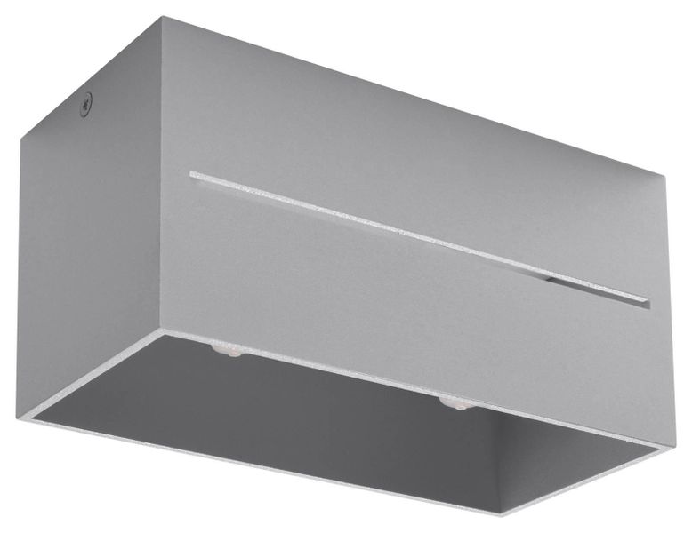 Downlight LAMPA sufitowa SL.0385 metalowa OPRAWA prostokątna szara zdjęcie 1