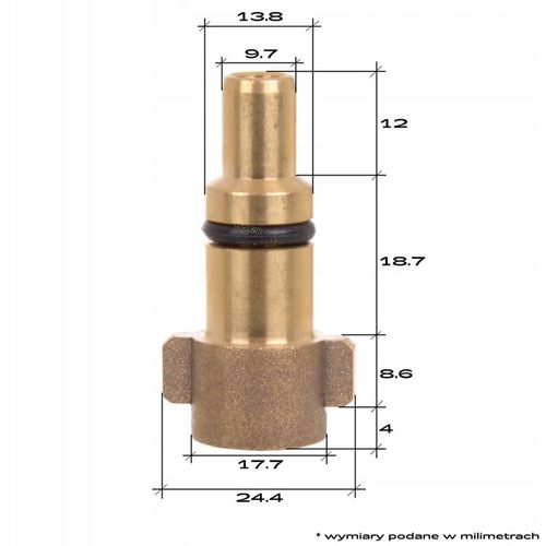 Adapter NILFISK STIHL do połączenia myjki KARCHER K lancy dyszy szczotki na Arena.pl