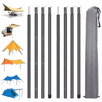 DRĄŻKI NAMIOTOWE KEMPING MARKIZY TELESKOPOWE 50-200CM SŁUPKI 4-sekcyjny