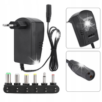 ZASILACZ UNIWERSALNY REGULOWANY 3-12V 2.5A 30W + 6 WTYCZEK