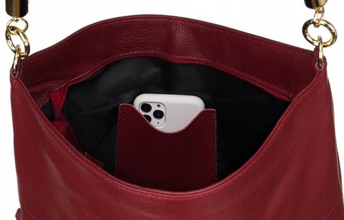 shopperka w typie worka ze skóry naturalnej - peterson na Arena.pl