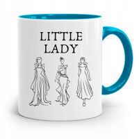 Kubek Błękitny Dla Córki Little Lady Prezent Z Nadrukiem Ze Zdjęciem