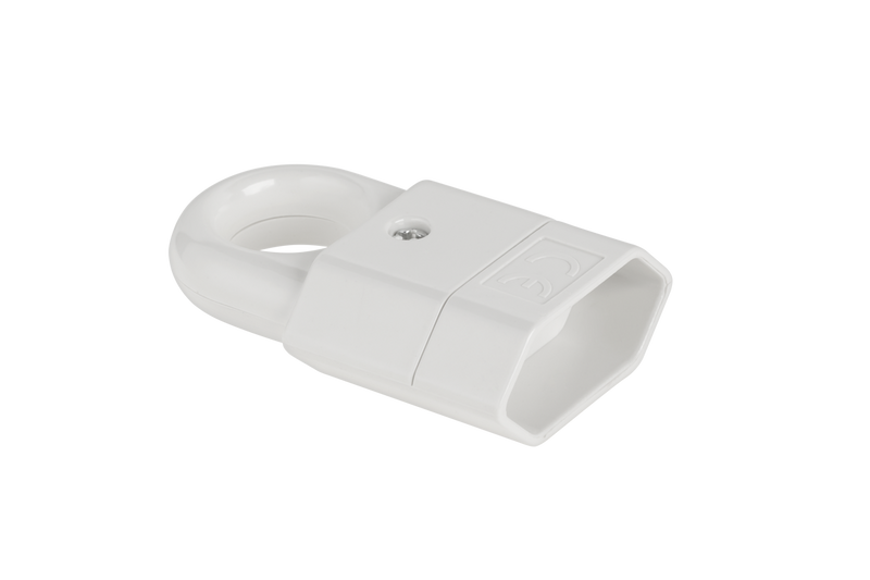 URZ3015 Gniazdo plaskie z uchwytem biale GP2C zdjęcie 1