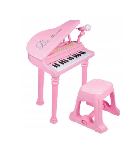 PIANINO Z MIKROFONEM I KRZESEŁKIEM DLA DZIECI na Arena.pl