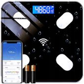 WAGA ŁAZIENKOWA 180 KG SZKLANA ELEKTRONICZNA LCD KG PRECYZYJNA DOKŁADNA