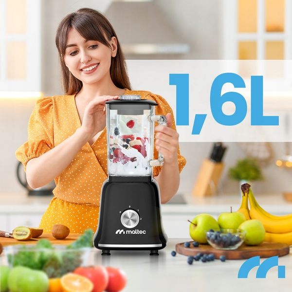 BLENDER KIELICHOWY SZKLANY DO KOKTAJLI SMOOTHIE MŁYNEK 2 BIDONY DUŻY zdjęcie 6