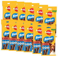 PEDIGREE Rodeo przysmaki dla psa do żucia i gryzienia z wołowiną 123 g x 12
