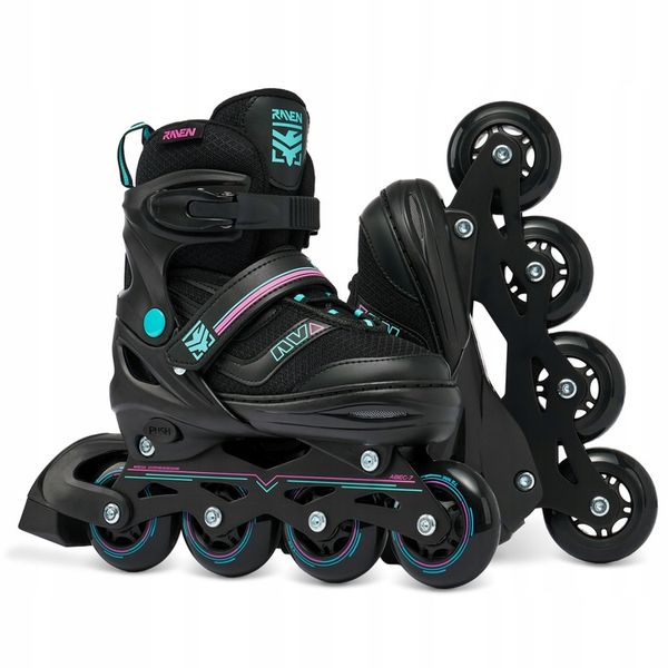 Rolki Regulowane RAVEN Drill Mint/Pink 38-42 zdjęcie 2