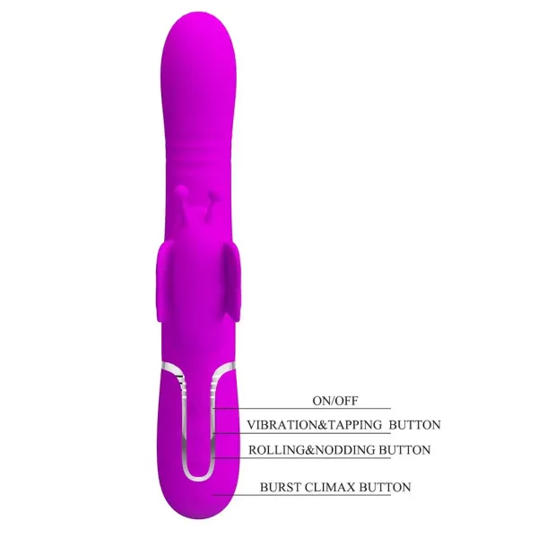 Pretty Love Butterfly Clit Vibrator Pink zdjęcie 4