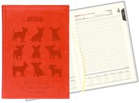 GRAWEROWANY KALENDARZ DZIENNY terminarz A5 2026 prezent twój napis