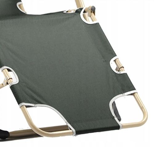 LEŻAK OGRODOWY szary regulowany LEŻAK TARASOWY na balkon ogród na Arena.pl