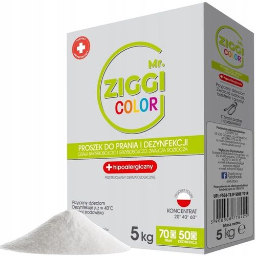 MR ZIGGI KOLOR HIPOALERGICZNY POLSKI proszek do prania i dezynfekcji na Arena.pl