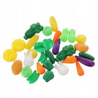 WARZYWA OWOCE DO KUCHNI DLA DZIECI PLASTIKOWE 120 el. DUŻY ZESTAW