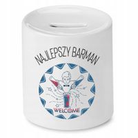 Skarbonka Dla Barmana Najlepszy Barman Welcome Z Nadrukiem Ze Zdjęciem