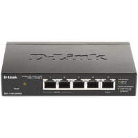 d-link 5-port gigabit poe smart managed switch with 1 pd port