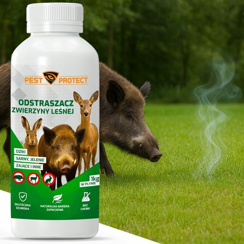 ODSTRASZACZ ŚRODEK NA DZIKI SARNY JELENIE ZAJĄCE PŁYN W PŁYNIE PEST na Arena.pl