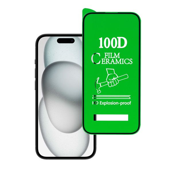 Hartowane szkło HARD CERAMIC do IPHONE 15 CZARNE zdjęcie 1