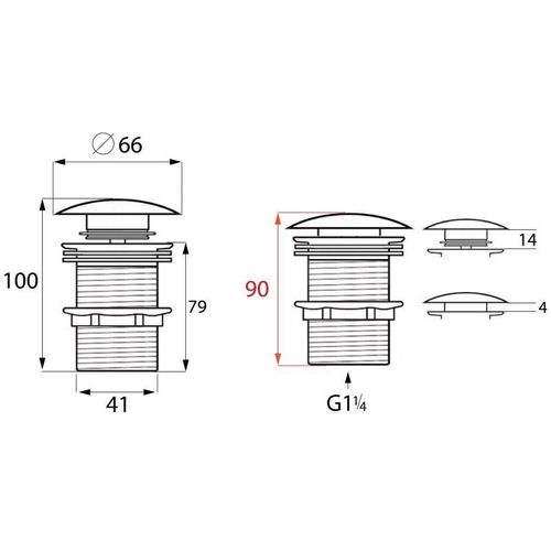 Zestaw bateria umywalkowa stojąca i korek klik-klak chromowany - Yoka na Arena.pl