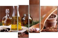 130CM 85 OBRAZ 4 ELEM AROMATYCZNA OLIWA OLIWEK ŚCIENNY