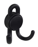 Wieszak na ubrania Schwinn 2617 podwójny Rozstaw w mm - 25, Kolor pokrycia - Czarny mat lakier