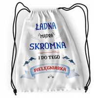 Plecak Pielęgniarki Sportowy Szkolny Worek Torba Z Nadrukiem Ze Zdjęciem