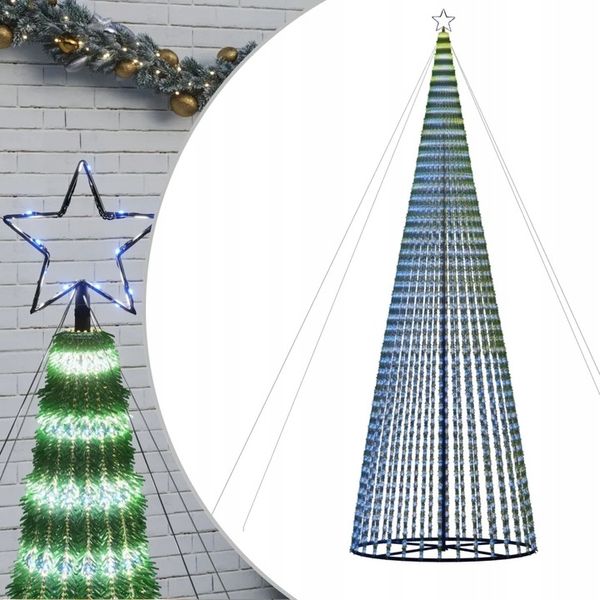 Choinka LED 1544 LEDs Niebieski 500 cm zdjęcie 2