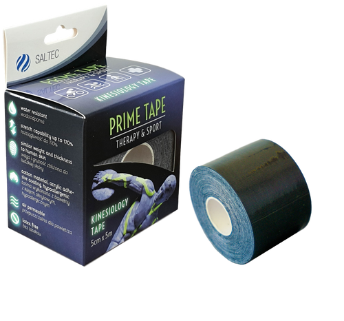 Plastry Kinesio taśma sportowa CZARNA na Arena.pl