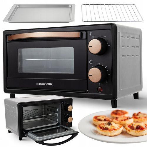 MINI PIEKARNIK 10L CZARNY OSZCZĘDNY FUNKCJONALNY KOMPAKTOWY AKCESORIA na Arena.pl