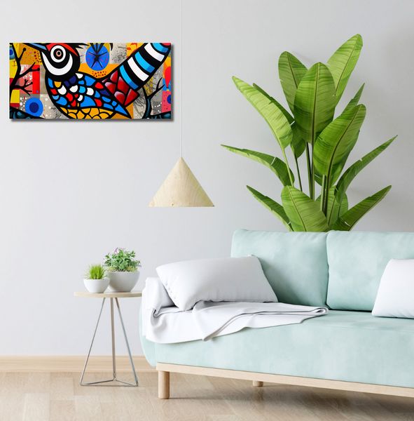 Obraz 70x30cm Ptak Na Wznak zdjęcie 2