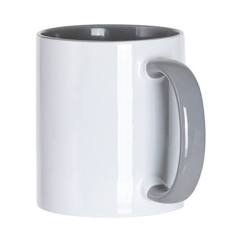 Kubek FUNNY szary JS Coating do sublimacji zdjęcie 3