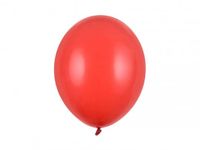 Balony pastelowe czerwone maki strong, 30 cm 100 szt.