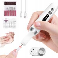 2X FREZARKA DO PAZNOKCI ELEKTRYCZNA NOWOCZESNA Z KONTROLKĄ ZASILANIA