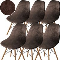 ZESTAW 6 SZT POKROWIEC NA KRZESŁO WELUR SKANDYNAWSKIE